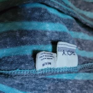 Roxy Med Striped Bodycon Midi dress aqua